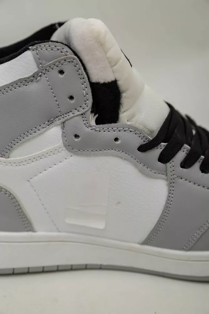 Купити Кросівки жіночі зимові на хутрі  -уцінка, колір біло-сірий, 248RHB470-2-U-1 оптом - Фото №7