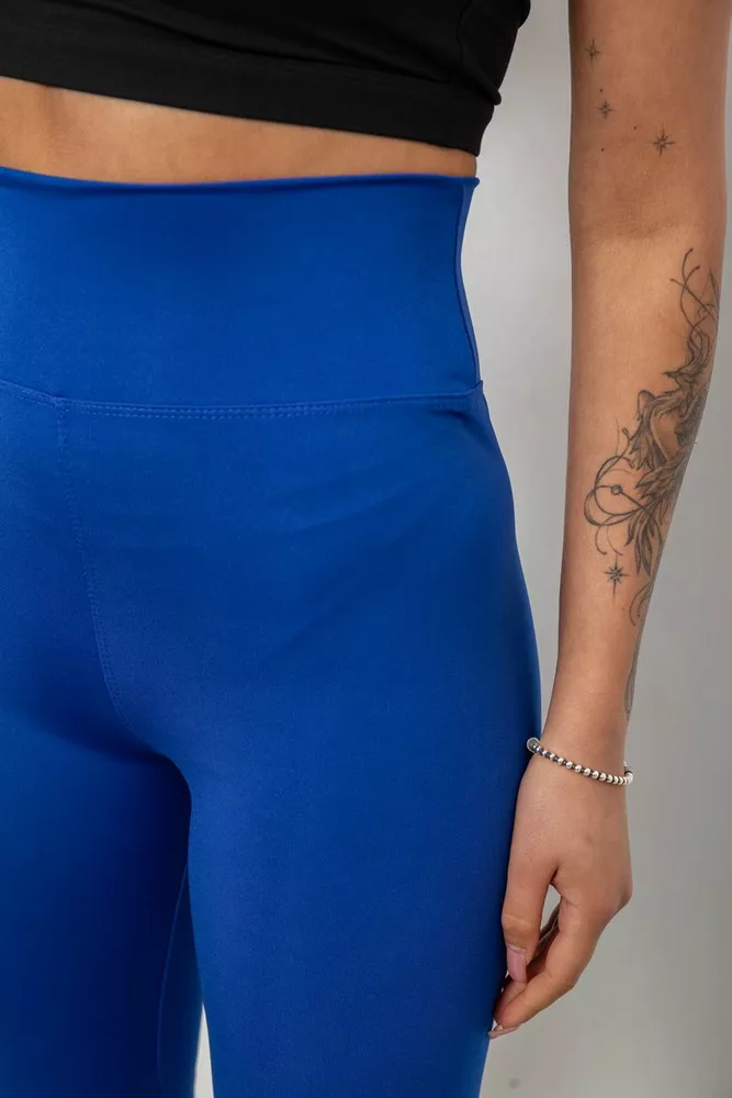 Купити Велотреки жіночі однотонні, колір електрик, 214R922 оптом - Фото №5