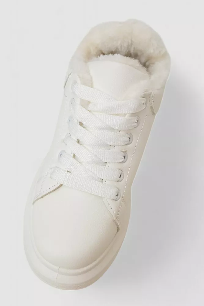 Купити Кросівки жіночі зимові на хутрі  -уцінка, колір білий, 248RA2256-U-2 - Фото №2