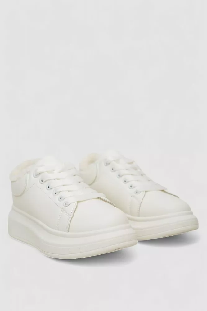 Купити Кросівки жіночі зимові на хутрі  -уцінка, колір білий, 248RA2256-U-2 - Фото №3