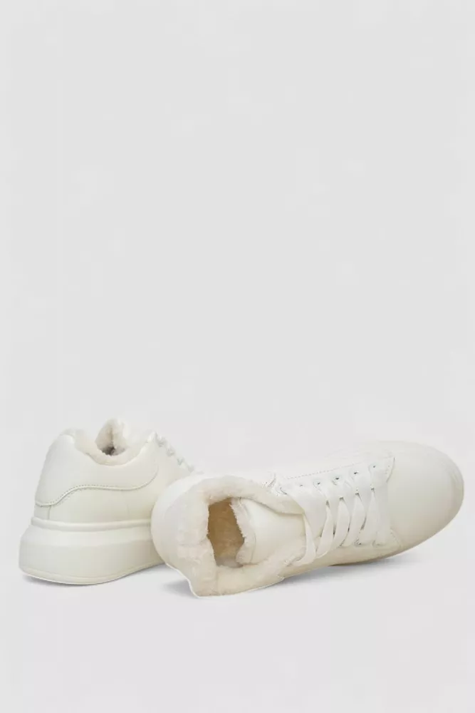 Купити Кросівки жіночі зимові на хутрі  -уцінка, колір білий, 248RA2256-U-2 - Фото №5