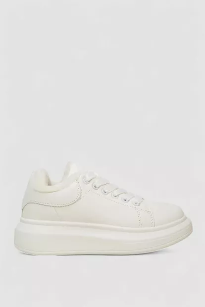 Кросівки жіночі зимові на хутрі  -уцінка, колір білий, 248RA2256-U-2