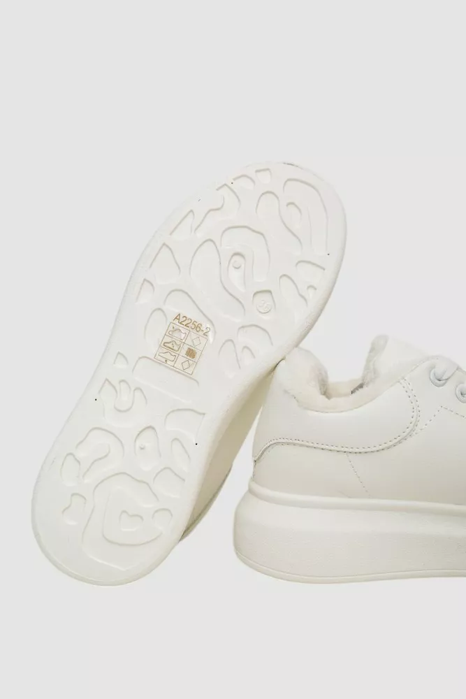 Купити Кросівки жіночі зимові на хутрі  -уцінка, колір білий, 248RA2256-U-2 - Фото №7