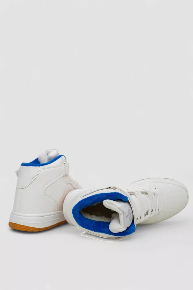 Купить Кроссовки мужские зимние на меху  -уценка, цвет бело-синий, 248RH1020-U-14 - Фото №5