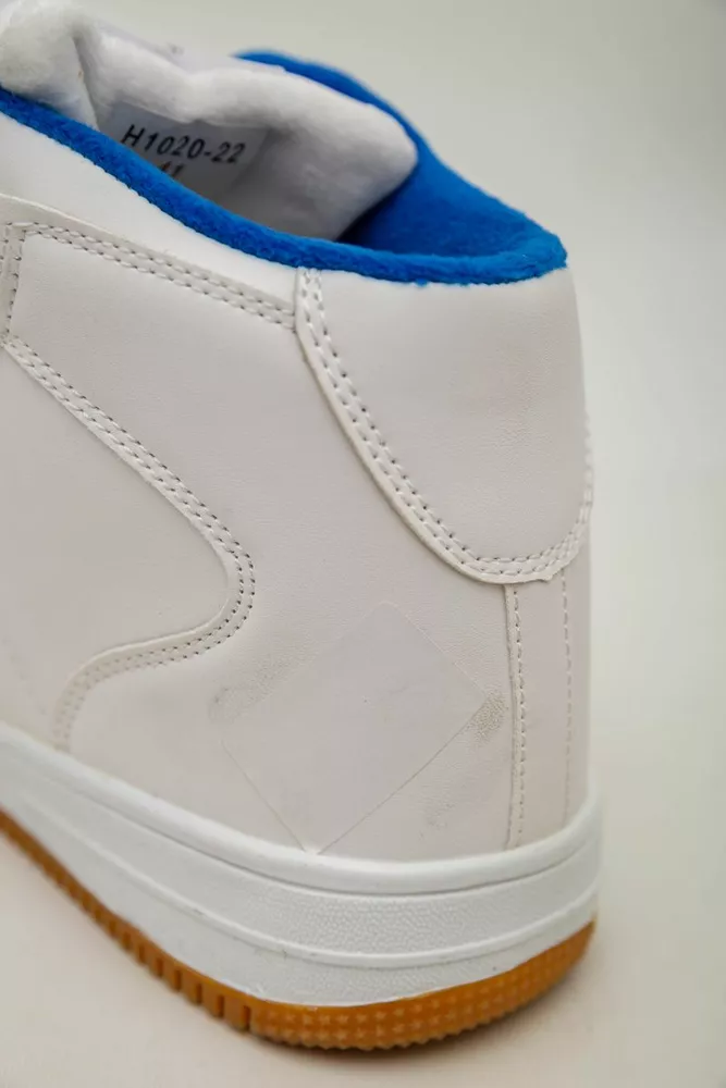 Купить Кроссовки мужские зимние на меху  -уценка, цвет бело-синий, 248RH1020-U-14 - Фото №8