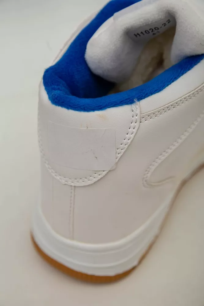 Купить Кроссовки мужские зимние на меху  -уценка, цвет бело-синий, 248RH1020-U-14 - Фото №9