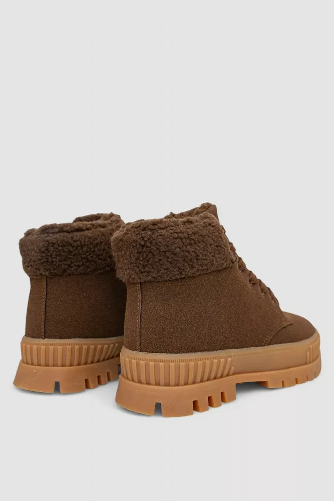 Купити Черевики жіночі зимові на хутрі, колір коричневий, 248RCX1750-4 - Фото №4