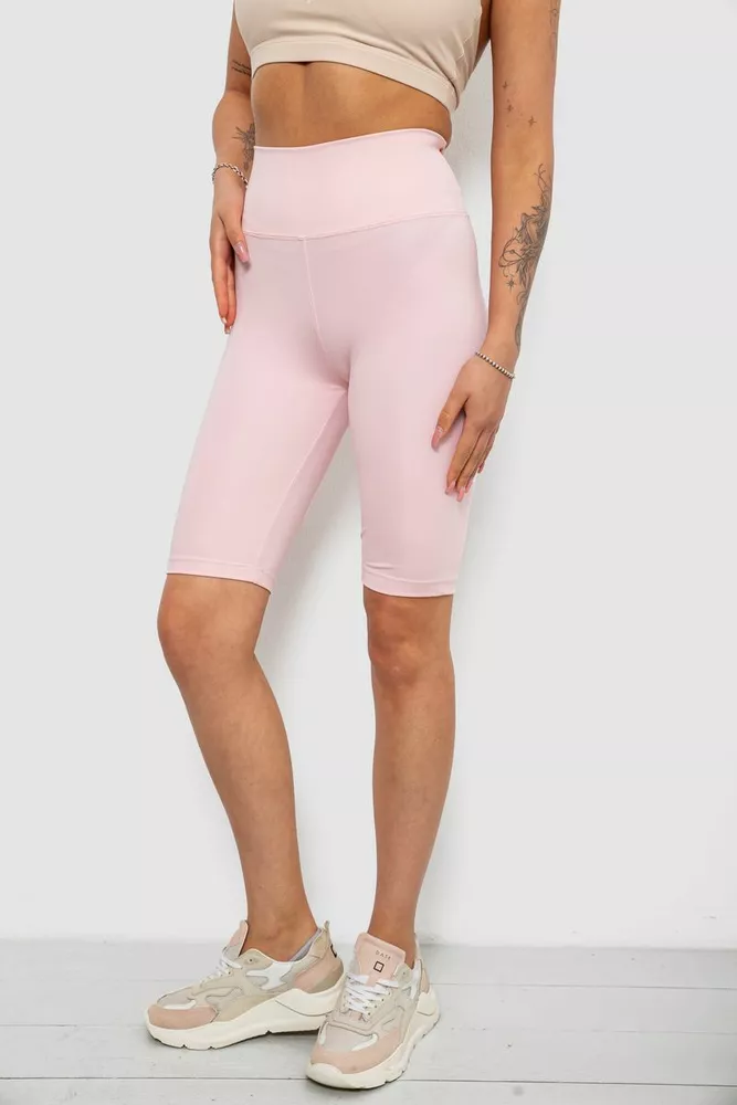 Купить Велотреки женские однотонные, цвет розовый, 214R922 - Фото №3