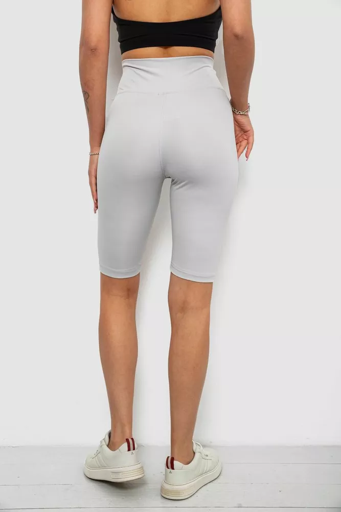 Купити Велотреки жіночі однотонні, колір сірий, 214R922 - Фото №4