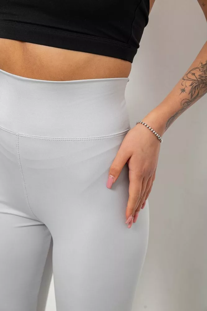 Купити Велотреки жіночі однотонні, колір сірий, 214R922 - Фото №5