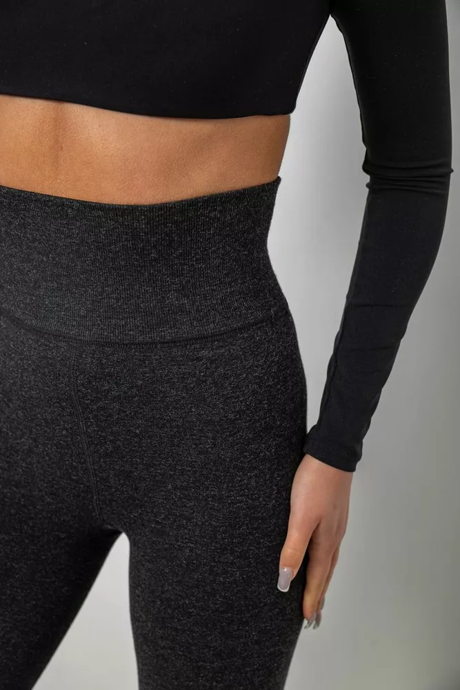 Купить Лосины утепленные на флисе, цвет серый, 139RF502 - Фото №5