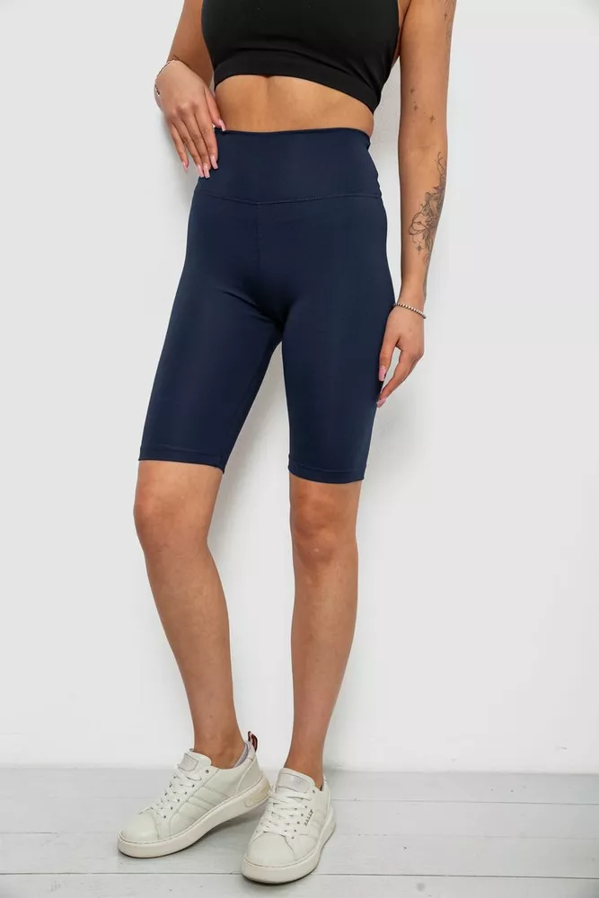 Купить Велотреки женские однотонные, цвет синий, 214R922 - Фото №3