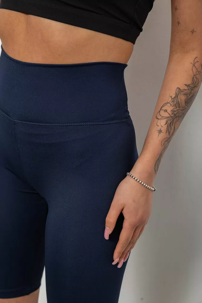 Купить Велотреки женские однотонные, цвет синий, 214R922 - Фото №5