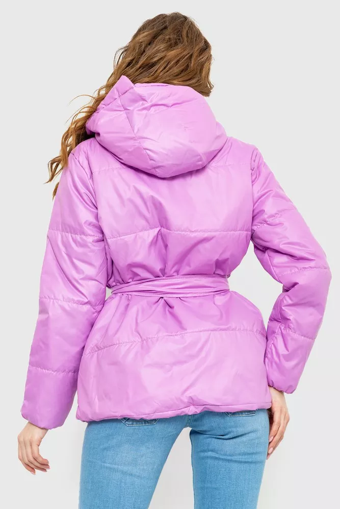 Купити Куртка жіноча демісезонна, колір бузковий, 227R013 - Фото №4