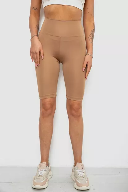 Велотреки жіночі однотонні, колір мокко, 214R922