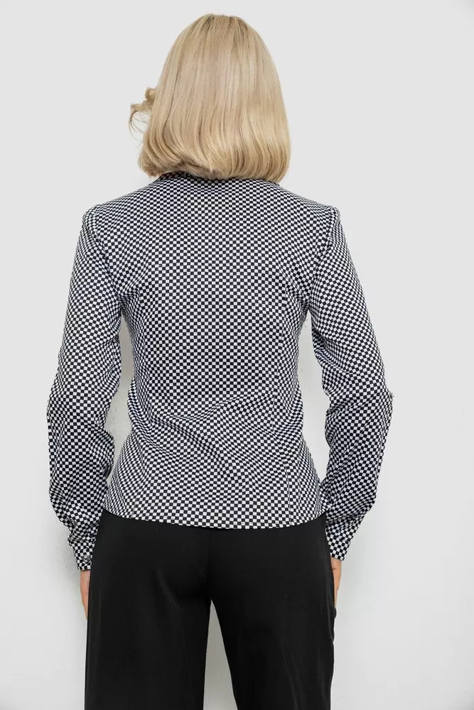 Купить Рубашка классическая с принтом, цвет черно-белый, 230R305 - Фото №4