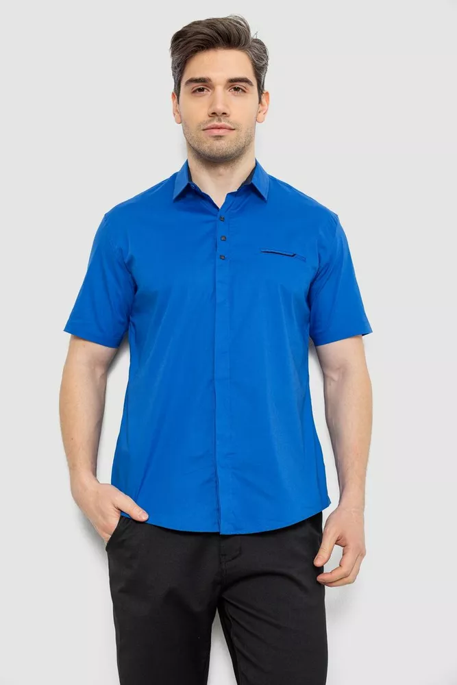 Купити Сорочка чоловіча, колір електрик, 214R7326 - Фото №6