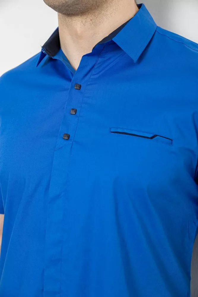 Купити Сорочка чоловіча, колір електрик, 214R7326 - Фото №10