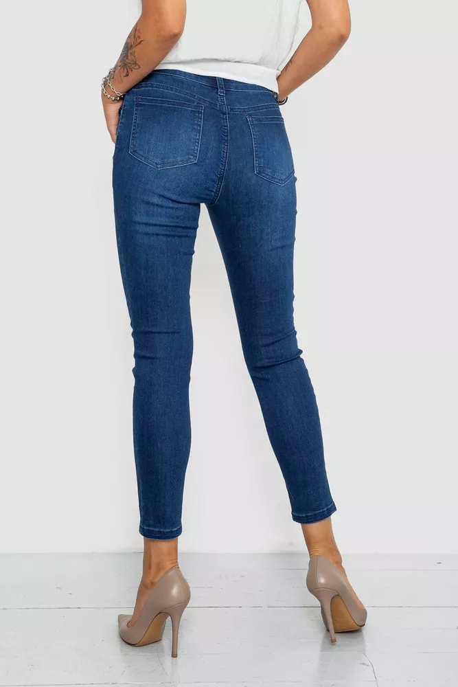 Купити Джинси жіночі skinny, колір синій, 182R161 - Фото №4