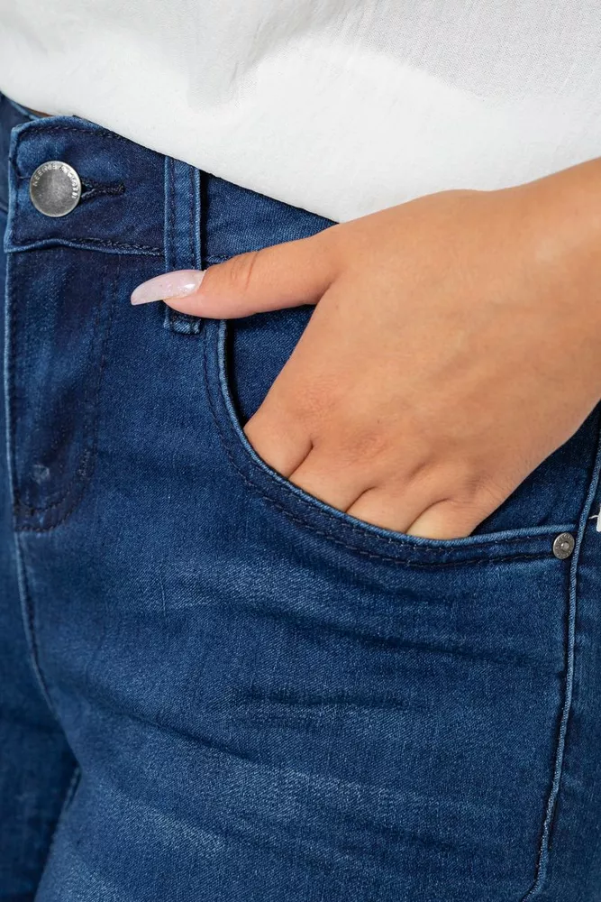 Купити Джинси жіночі skinny, колір синій, 182R161 - Фото №5