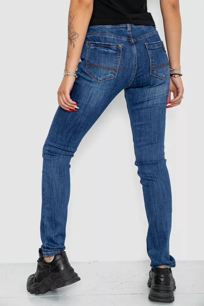 Купити Джинси жіночі, колір синій, 250R906 - Фото №4