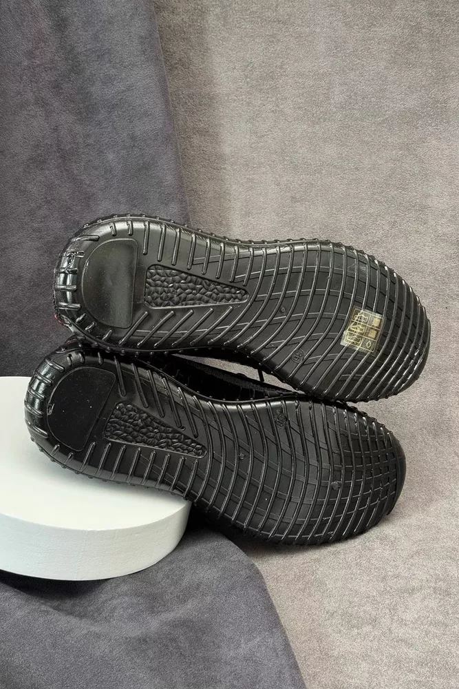Купити Кросівки жіночі  текстиль, колір чорний, 243R350 - Фото №5