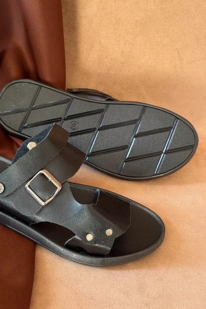 Купить Сандалии мужские, цвет черный, 214R78 - Фото №2