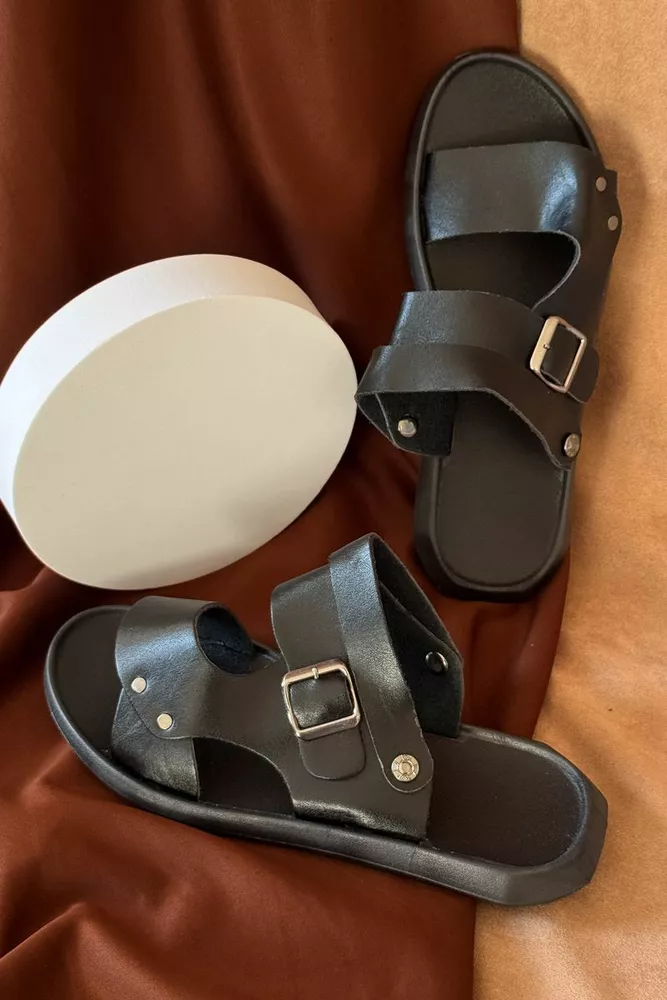 Купить Сандалии мужские, цвет черный, 214R78 - Фото №3