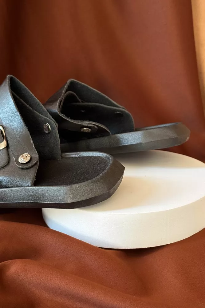 Купить Сандалии мужские, цвет черный, 214R78 - Фото №4