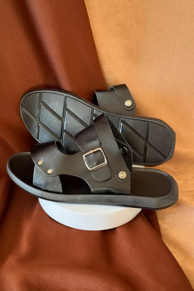 Купить Сандалии мужские, цвет черный, 214R78 - Фото №5