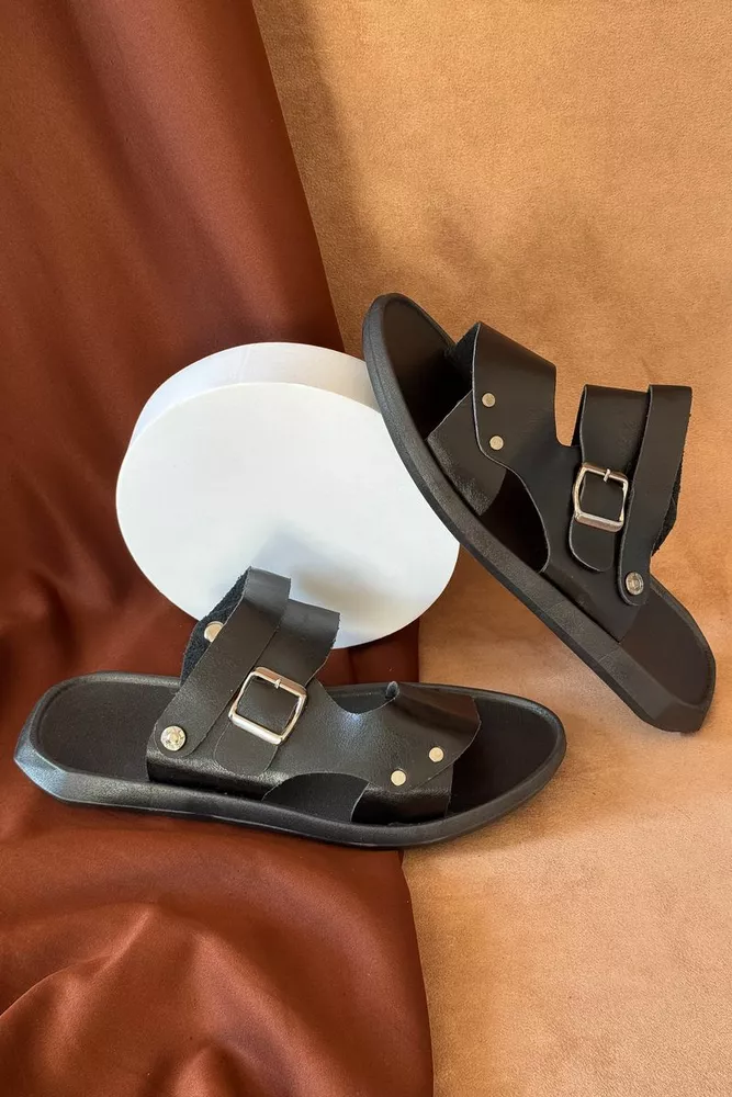 Купить Сандалии мужские, цвет черный, 214R78 - Фото №1