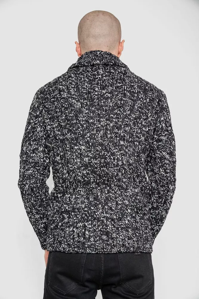 Купити Светр чоловічий, колір чорний, 214R10303 - Фото №4