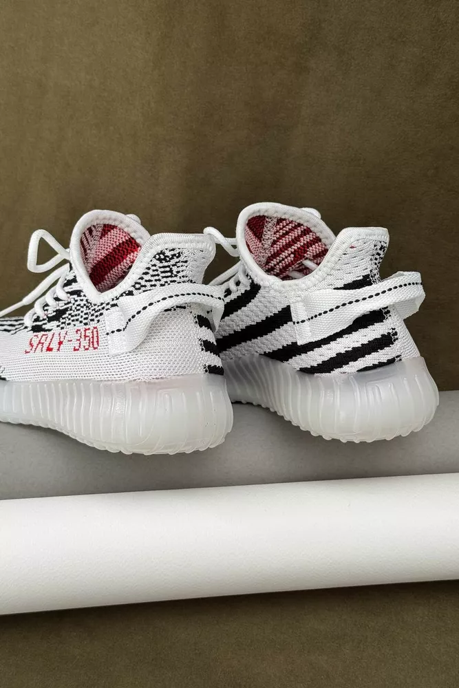 Купити Кросівки жіночі  текстиль, колір чорно-білий, 243R350 - Фото №4