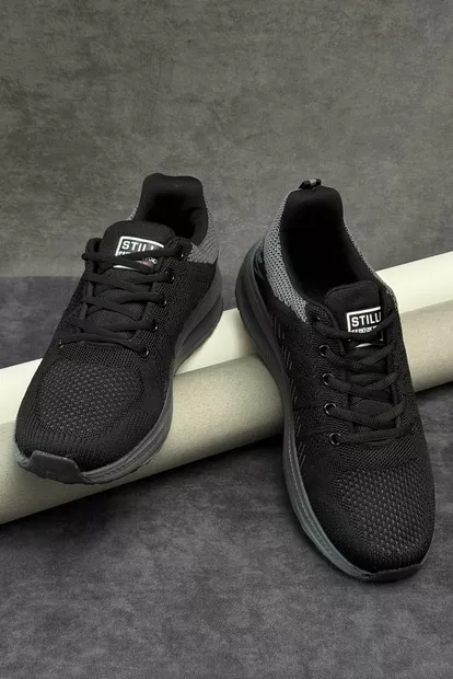 Кроссовки мужские демисезонные, цвет черно-серый, 248RH195