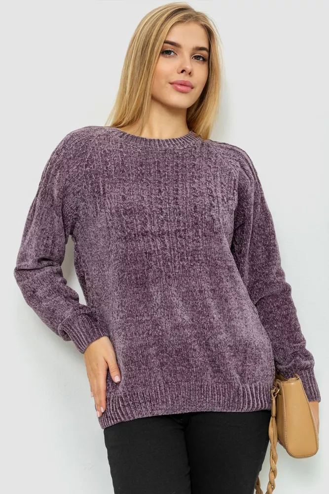 Купити Светр жіночий, колір сливовий, 221R20PCS02 - Фото №2