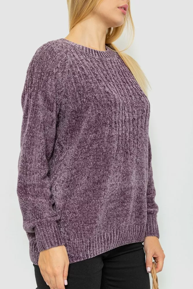 Купити Светр жіночий, колір сливовий, 221R20PCS02 - Фото №4