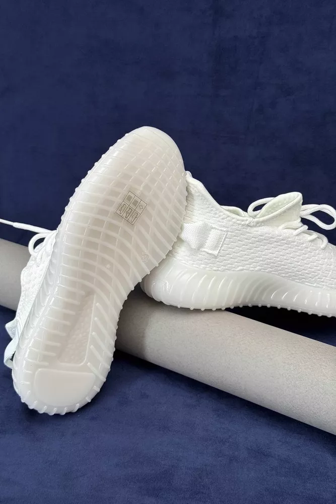 Купити Кросівки жіночі  текстиль, колір білий, 243R350 - Фото №5