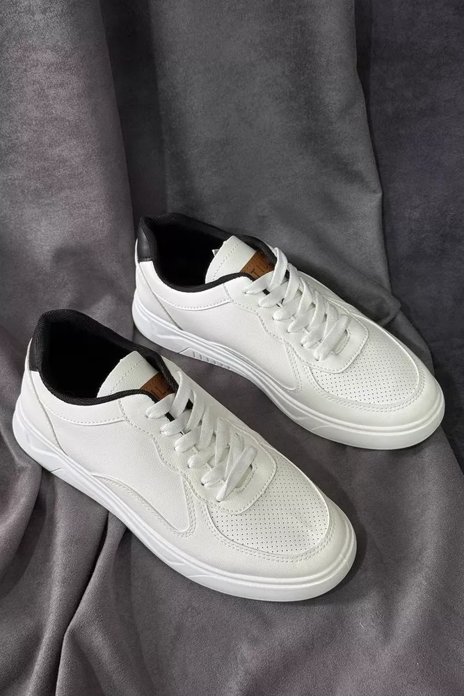 Купити Кеди чоловічі, колір біло-чорний, 248RR128 - Фото №2