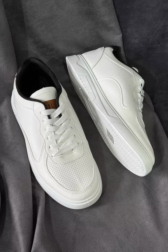 Купити Кеди чоловічі, колір біло-чорний, 248RR128 - Фото №3