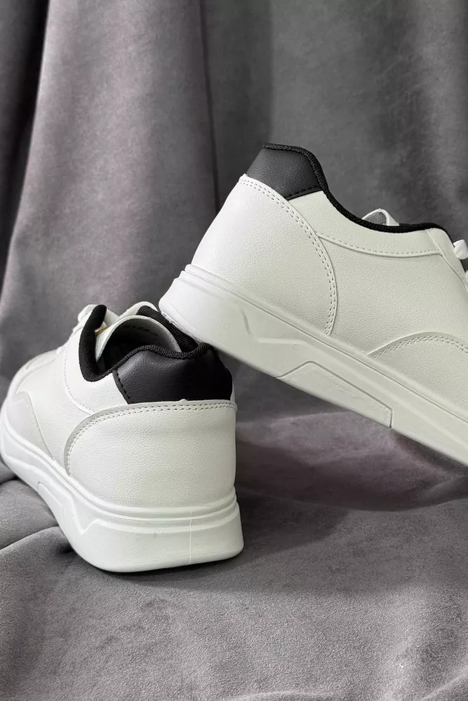 Купити Кеди чоловічі, колір біло-чорний, 248RR128 - Фото №4