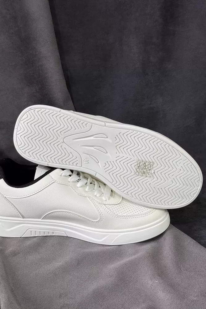 Купити Кеди чоловічі, колір біло-чорний, 248RR128 - Фото №5