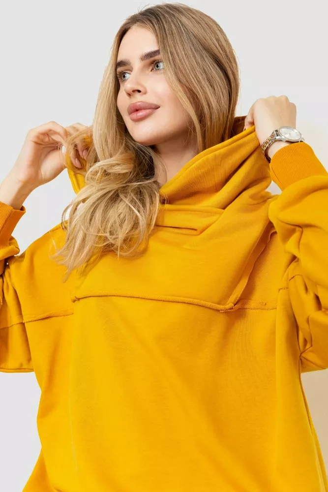 Купить Спорт костюм женский двухнитка  -уценка, цвет горчичный, 183R705-U-1 - Фото №6