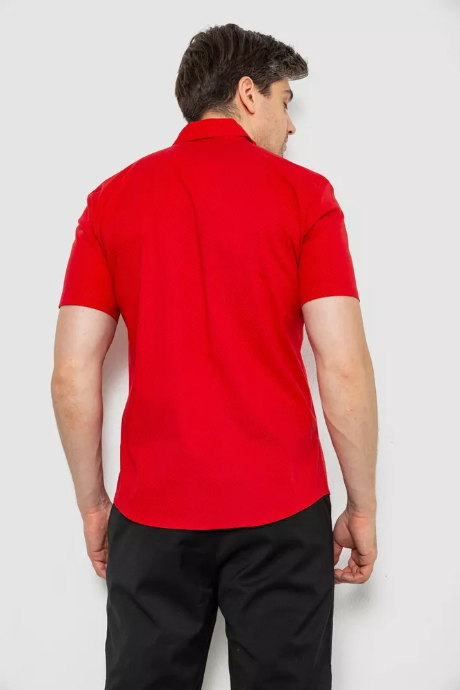 Купити Чоловіча сорочка з принтом, колір червоний, 186R7016 оптом - Фото №4