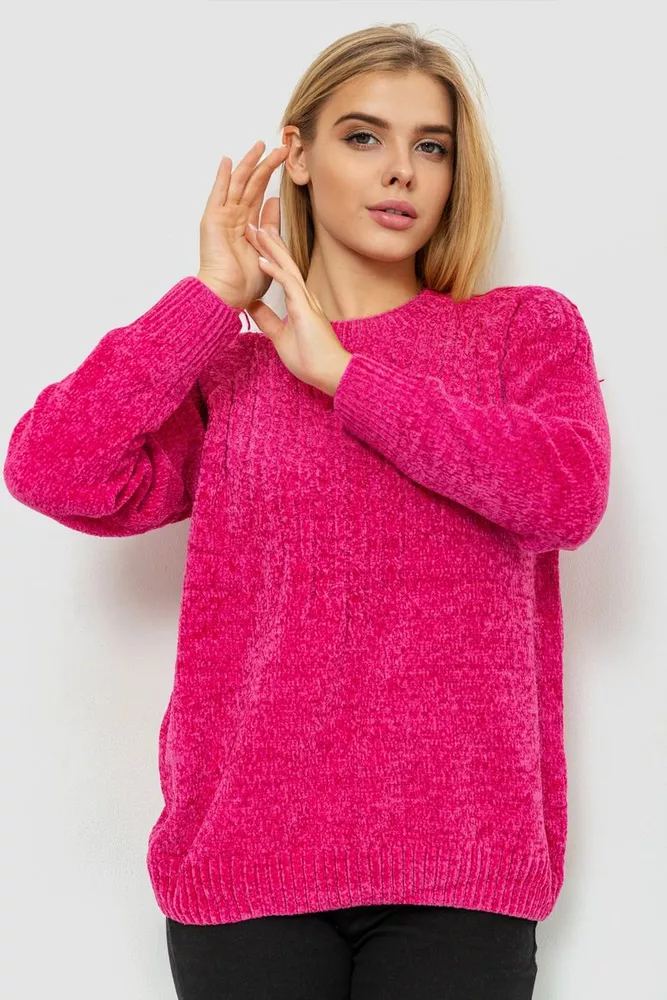 Купити Светр жіночий, колір малиновий, 221R20PCS02 - Фото №2
