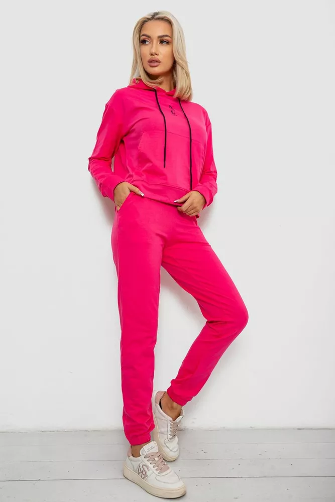 Купить Спортивный костюм женский двухнитка  -уценка, цвет розовый, 214R1419-001-U - Фото №3