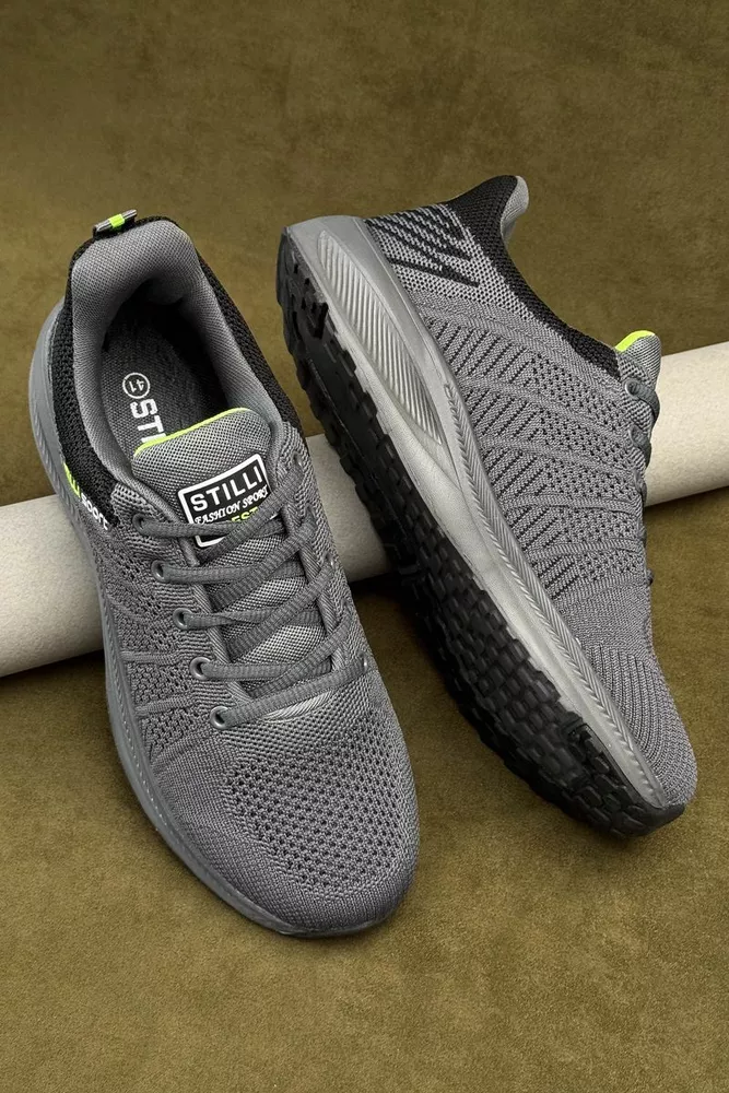 Купити Кросівки чоловічі демісезонні, колір сірий, 248RH195 оптом - Фото №2