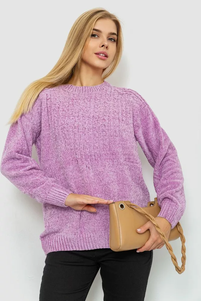 Купити Светр жіночий, колір бузковий, 221R20PCS02 - Фото №1