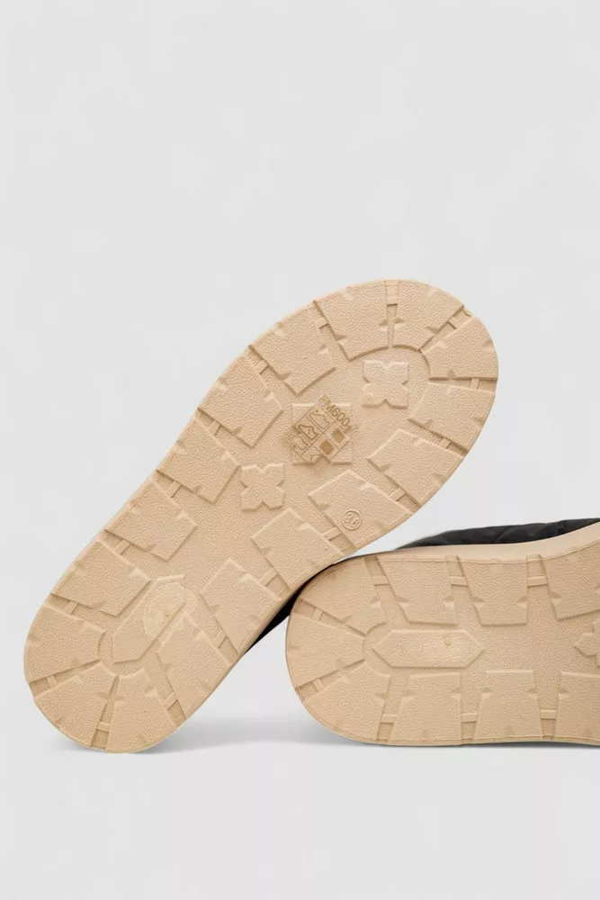 Купить Дутики женские зимние на меху, цвет черно-коричневый, 248RFM600 - Фото №5