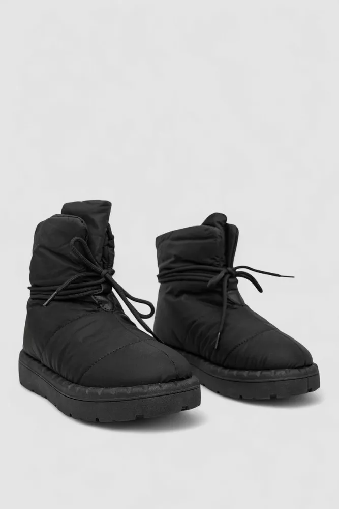 Купить Дутики женские зимние на меху, цвет черный, 248RFM600 - Фото №3