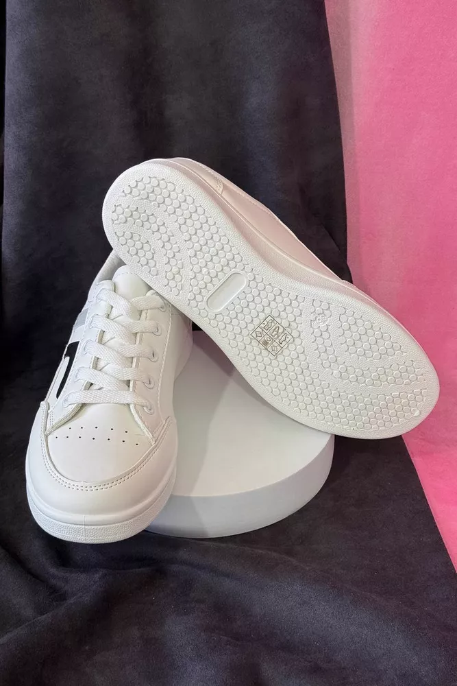 Купити Кеди жіночі, колір чорно-білий, 248RZ99 - Фото №5